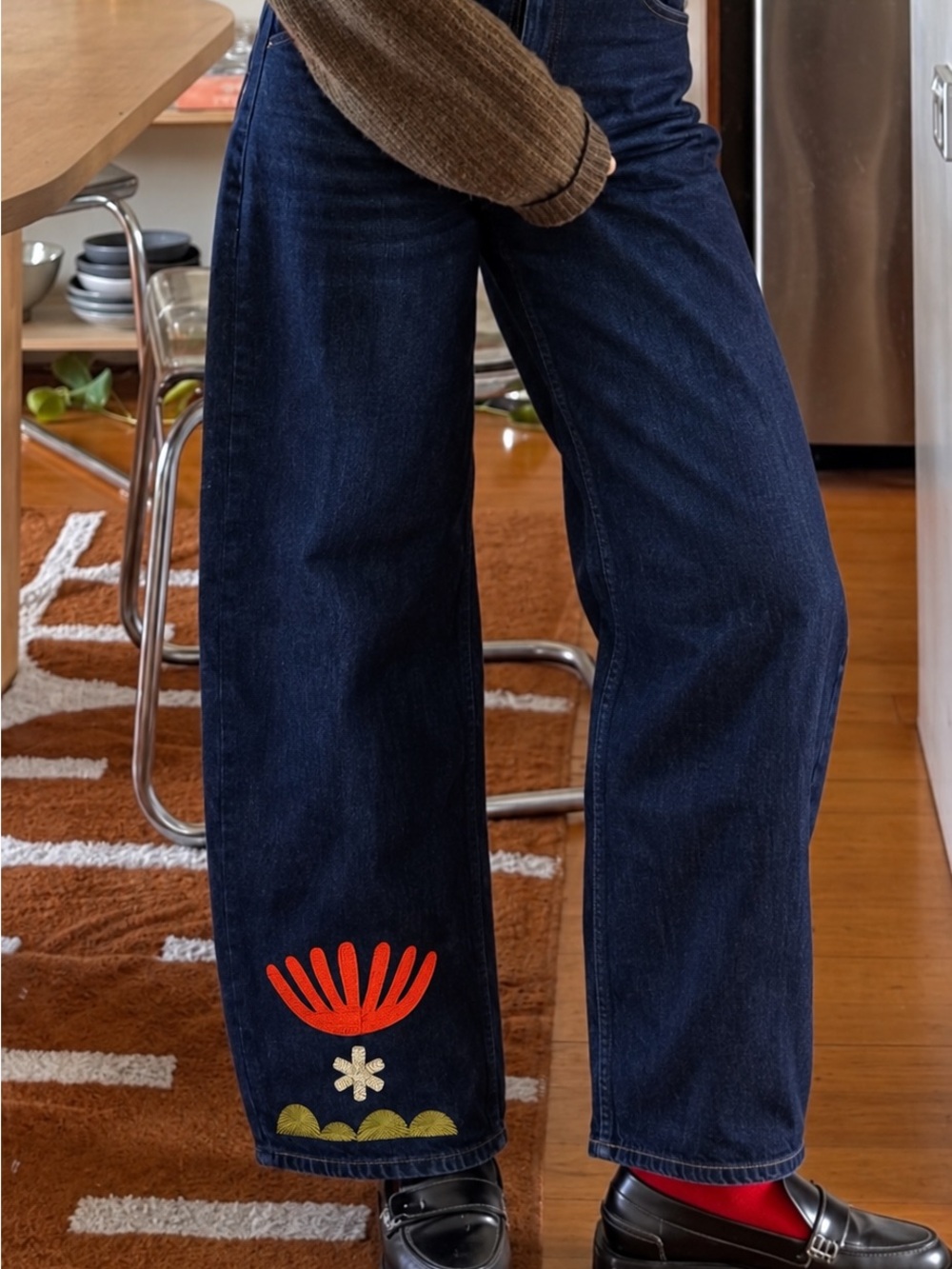 Embroidered Jeans